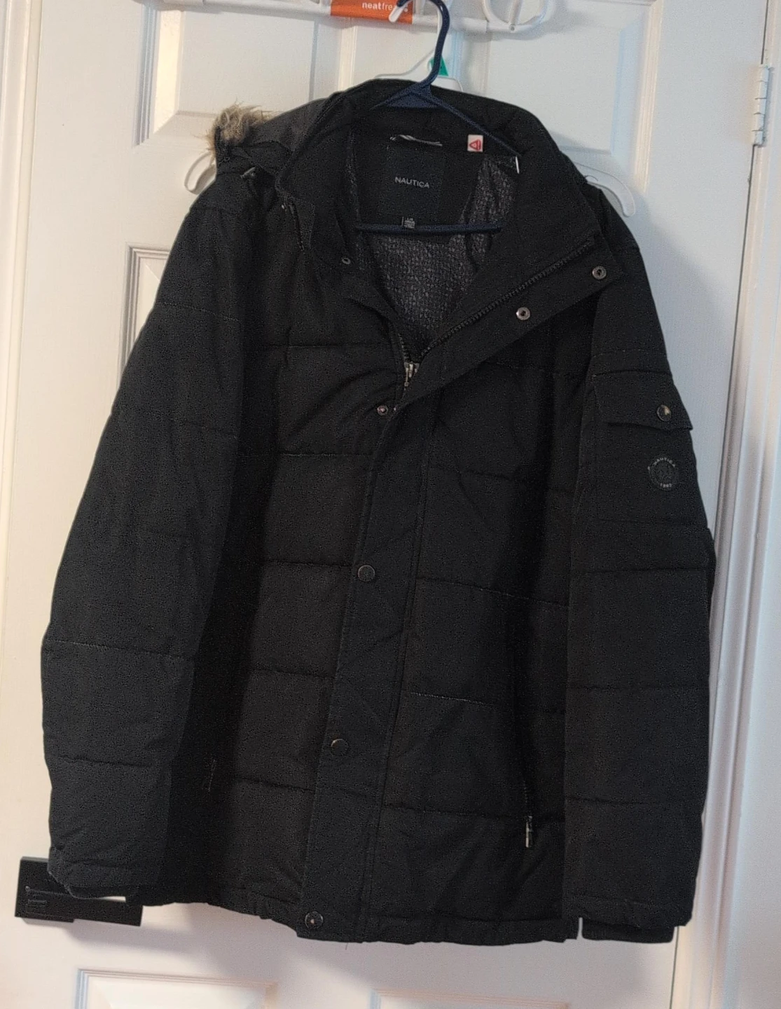 Nautica Black Winter Parka Jacket