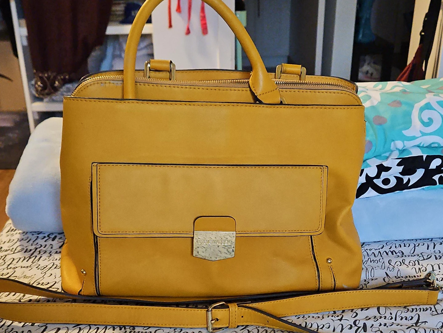Steve Madden Yellow Handbag