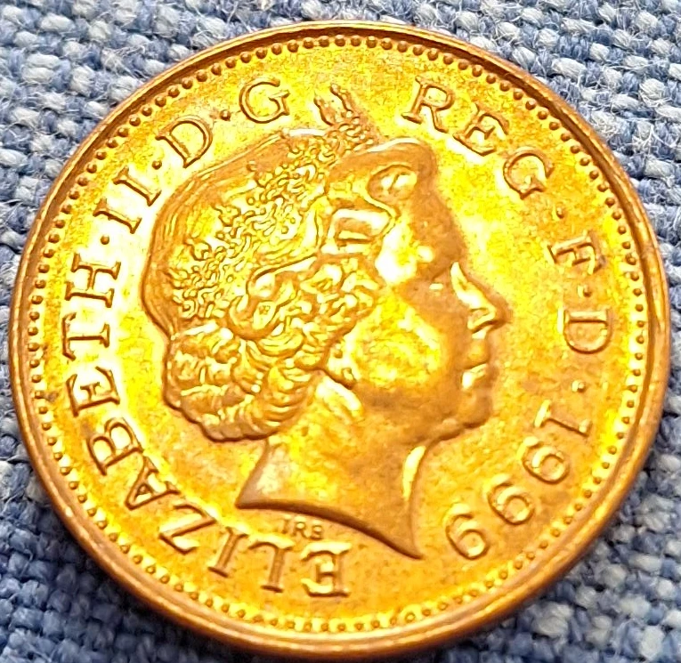 1999 United Kingdom One Penny Coin