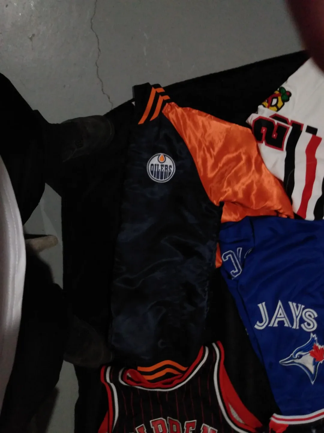 Edmonton Oilers Satin Bomber Jacket