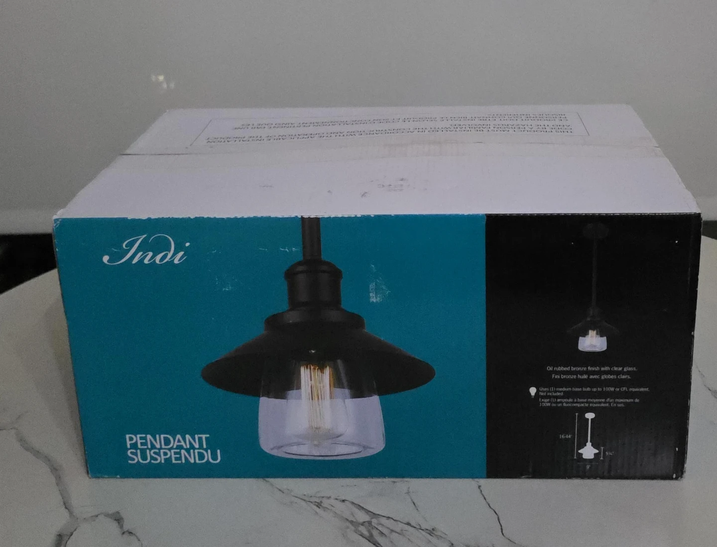 Indi Oil Rubbed Bronze Pendant Light - photo 3