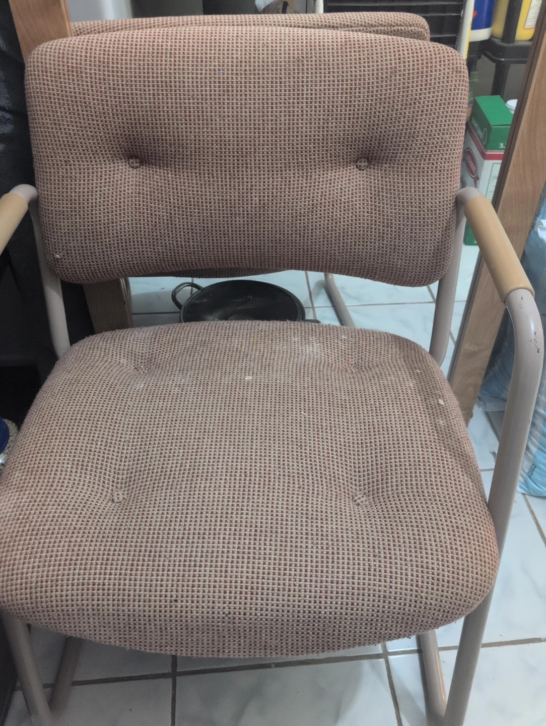 Tan Fabric Armchair