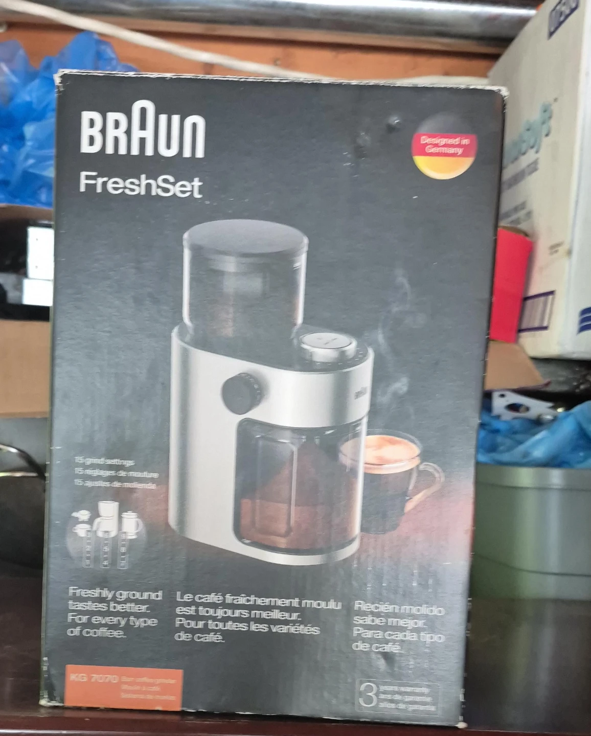 Braun FreshSet Burr Coffee Grinder KG 7070