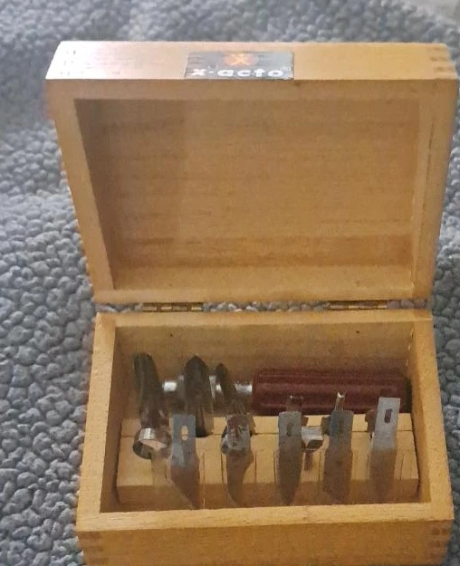 X-Acto Knife Set in Wooden Box