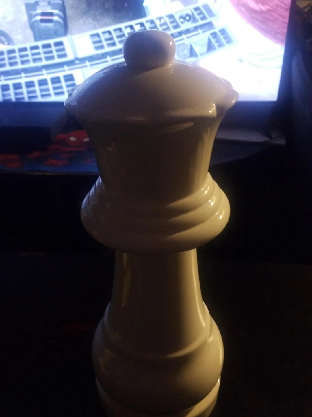 Deartis Ceramic Queen Chess Piece Jar