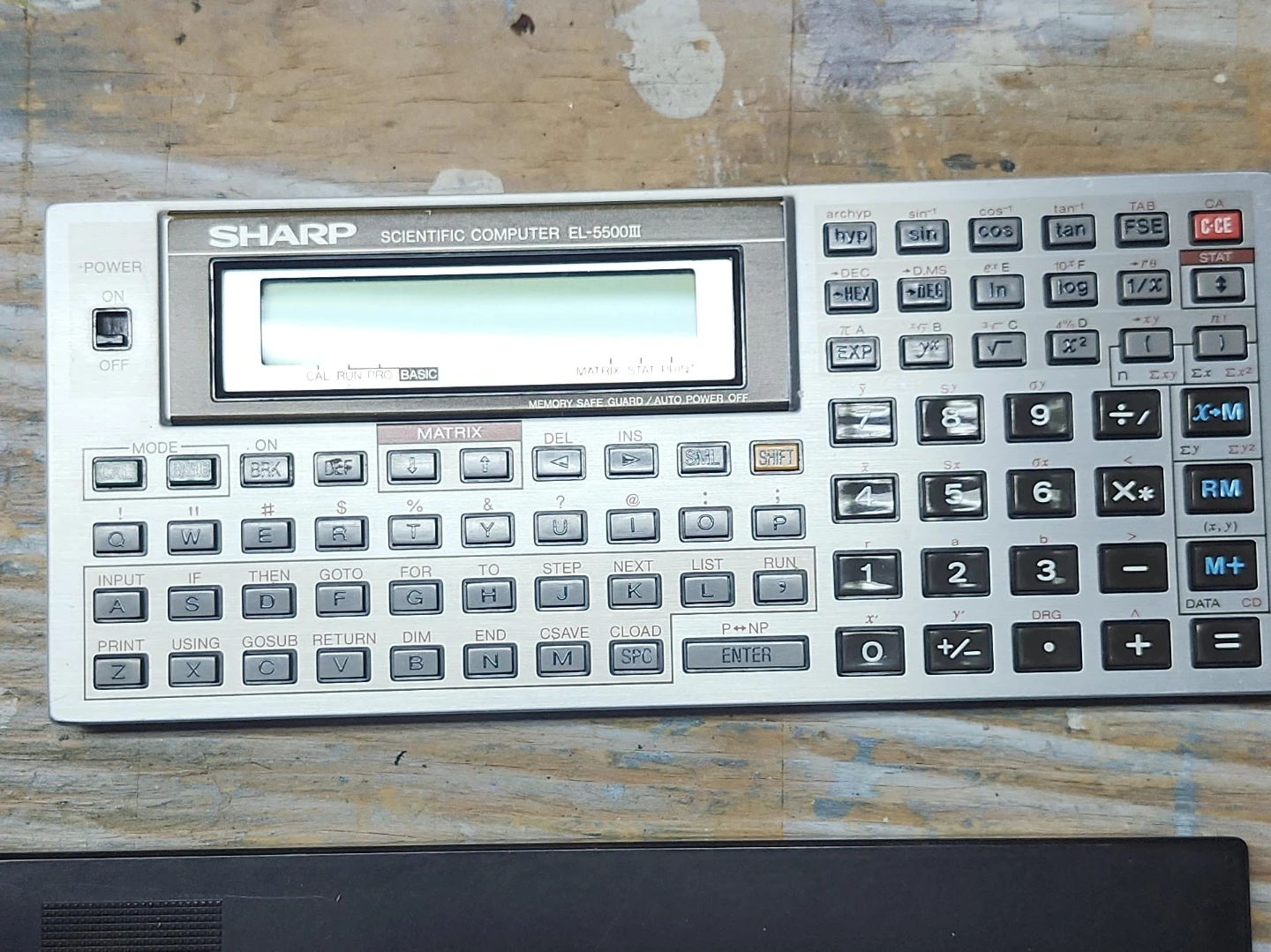 SHARP SCIENTIFIC COMPUTER EL-5500III Calculator