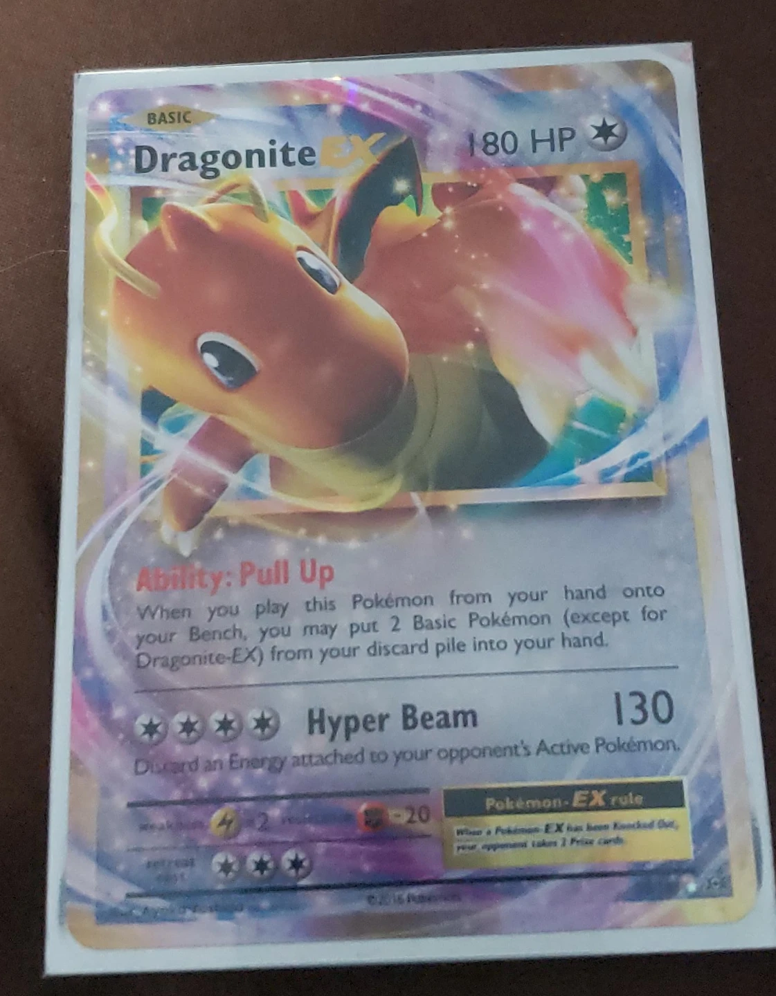 Dragonite EX Pokémon Card