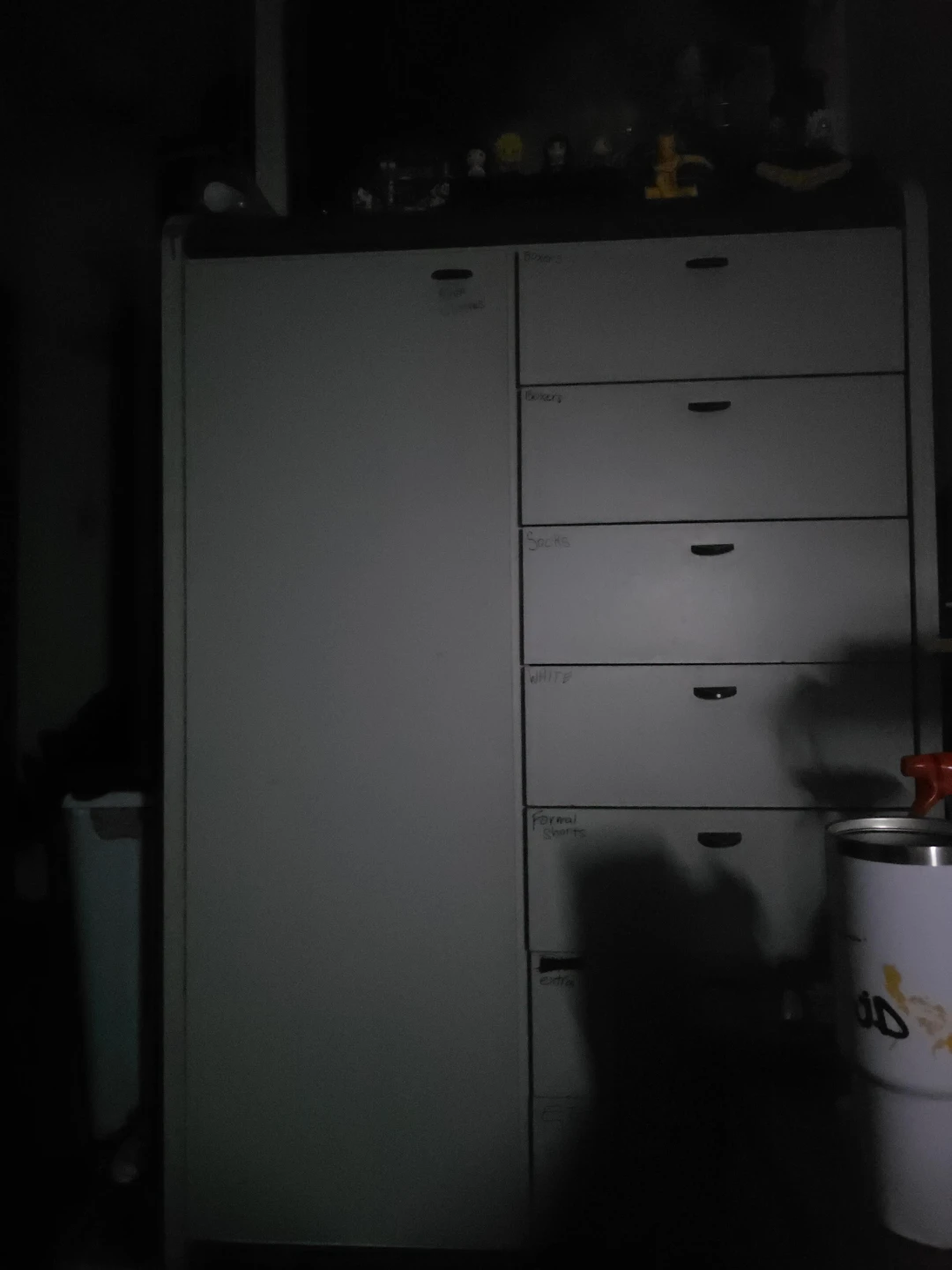 White Wardrobe with Drawers
