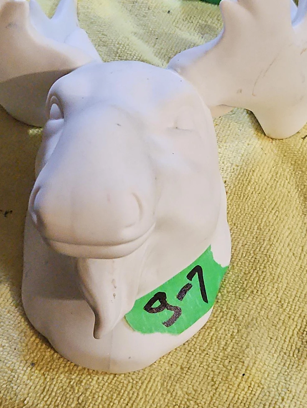 Ceramic Moose Head Wall Decor