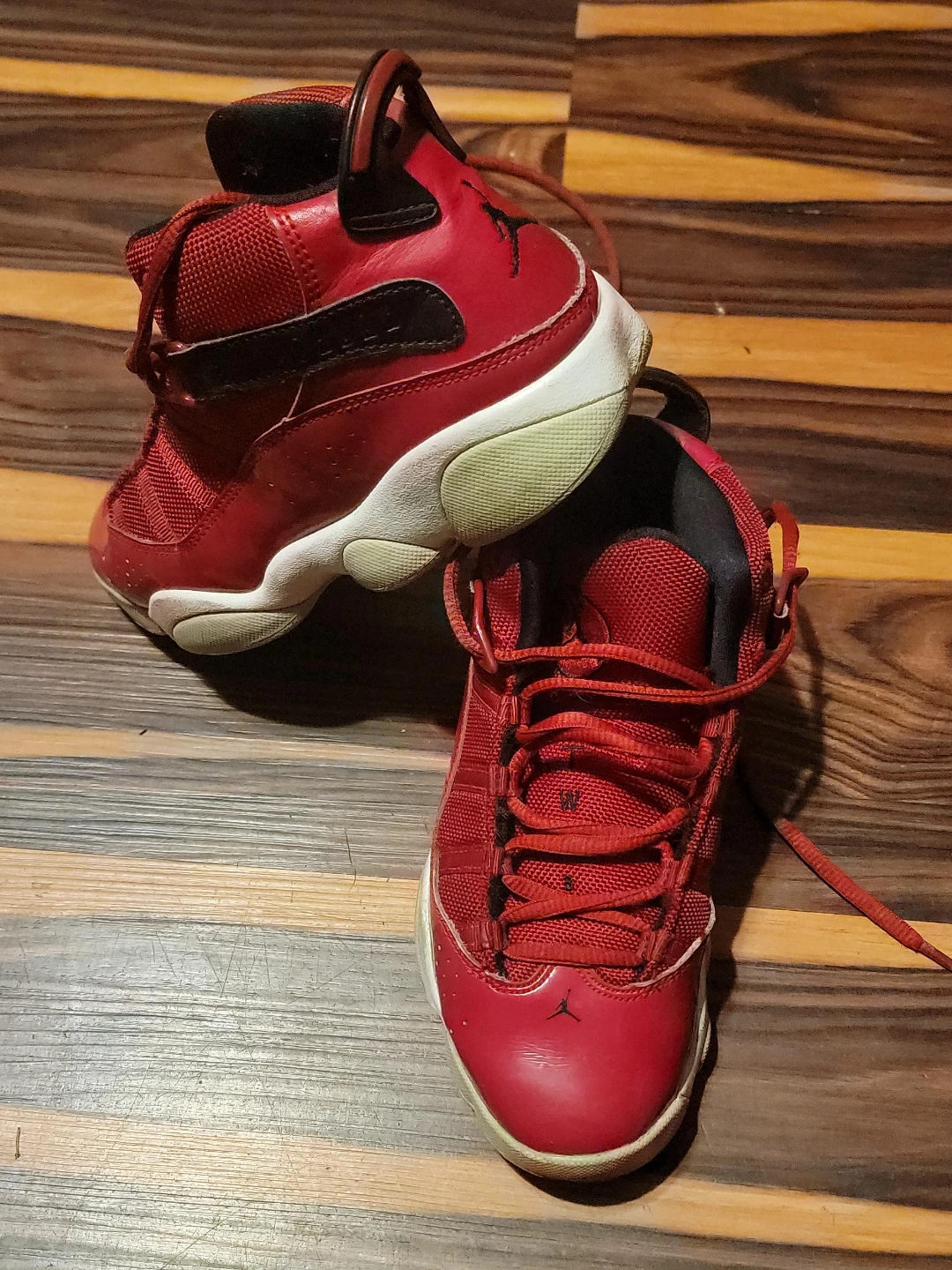 Jordan 6 Rings Red Sneakers