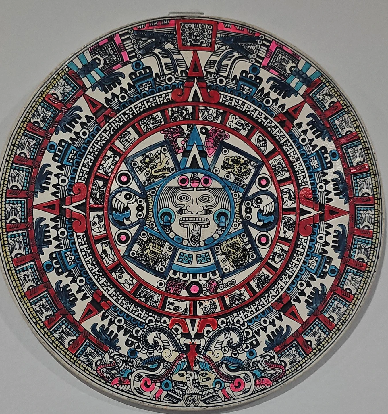 Aztec Calendar Decorative Plate