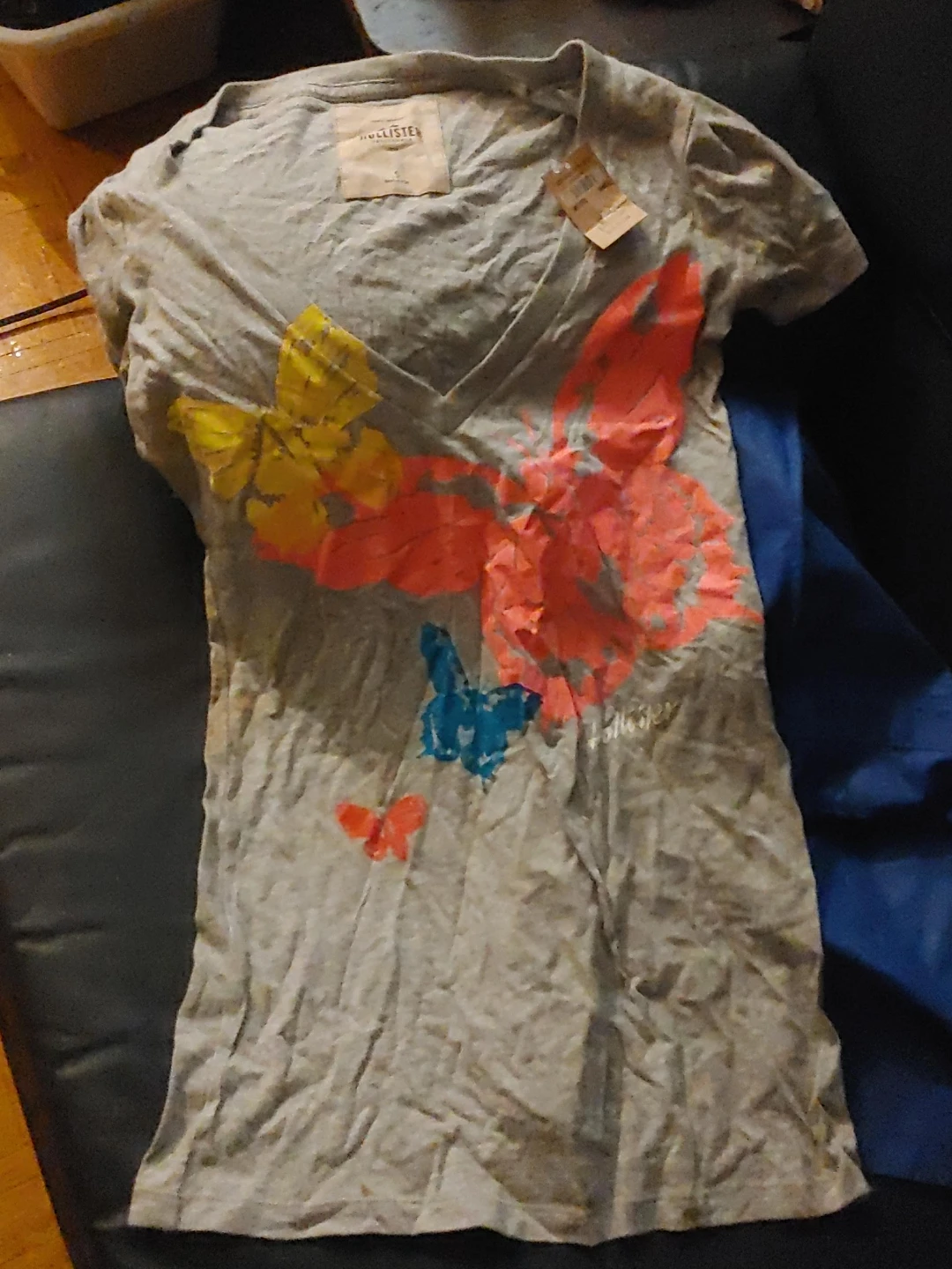 Hollister Butterfly Graphic T-Shirt Small