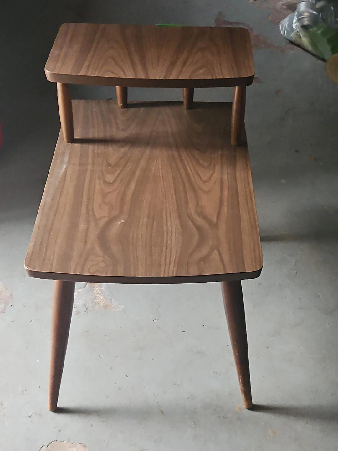 Mid-Century Modern Two-Tier Side Table