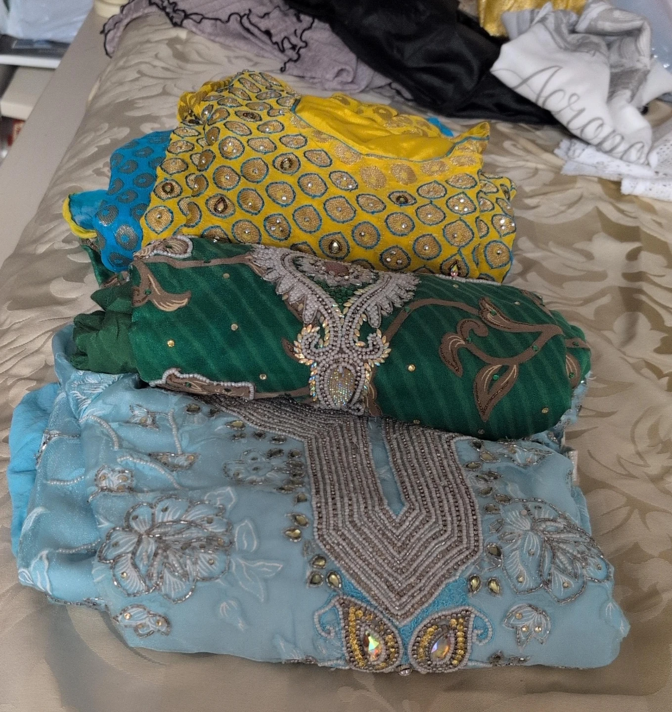 Set of 3 South Asian Salwar Kameez Outfits
