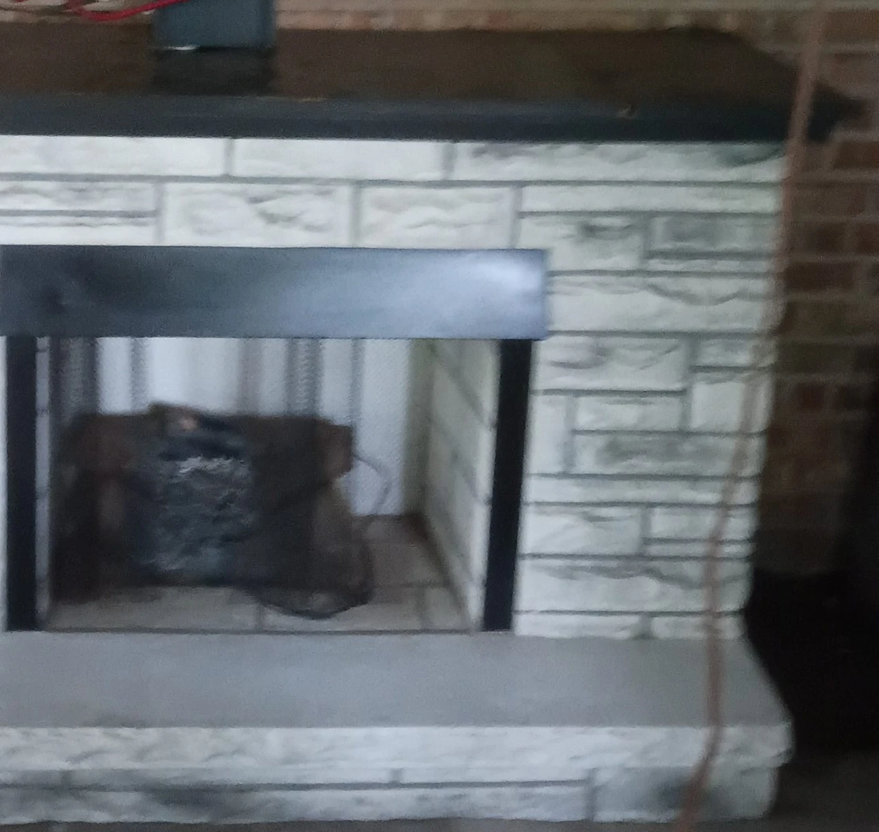 Stone-look Electric Fireplace