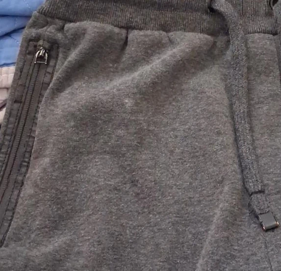 Grey Sweatpants with Zippers