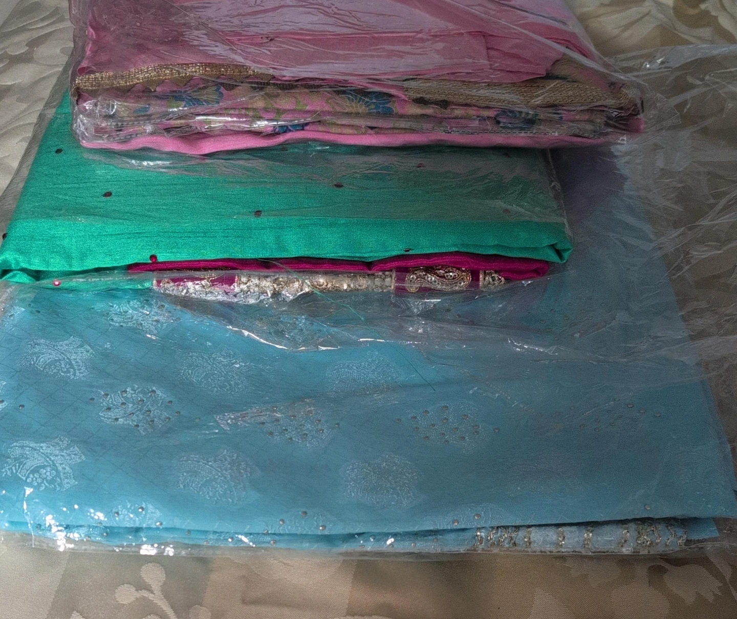 Set of 3 Embroidered Suits unstitched