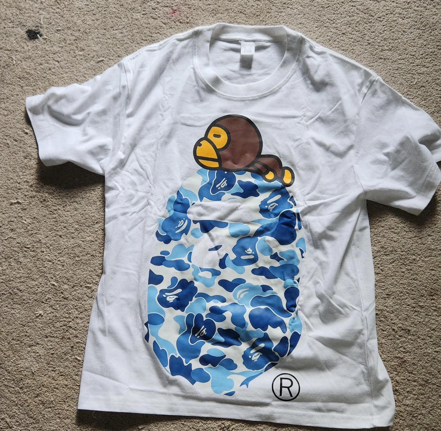 A bathing ape White Graphic T-Shirt