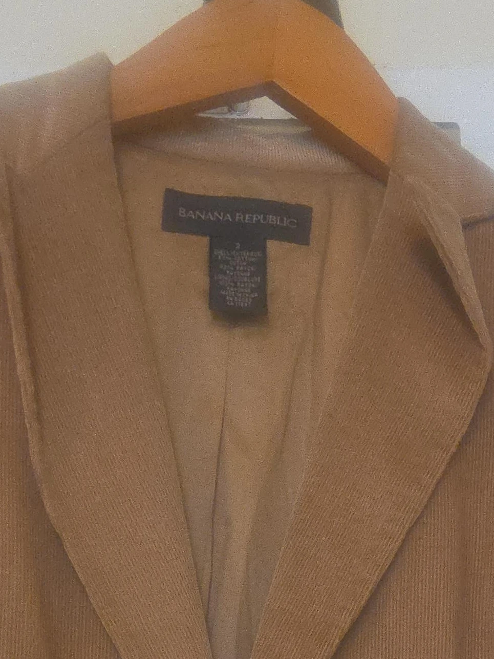 Banana Republic Tan Corduroy Blazer Size 2