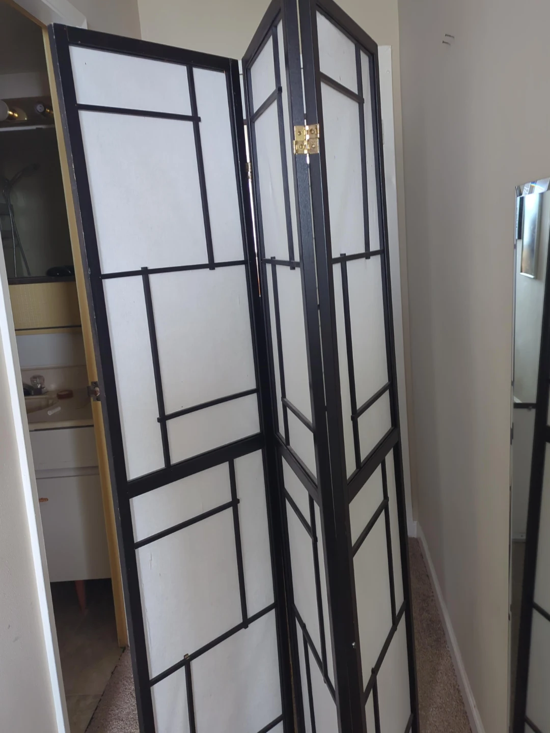 Folding Room Divider Screen