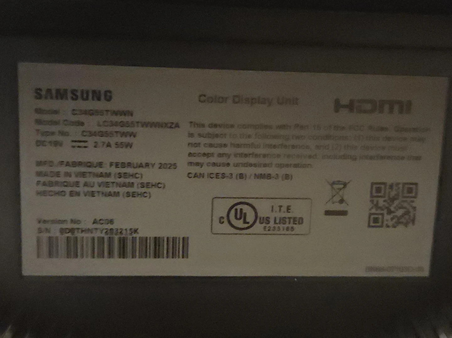Samsung 34-inch Curved Odyssey Monitor