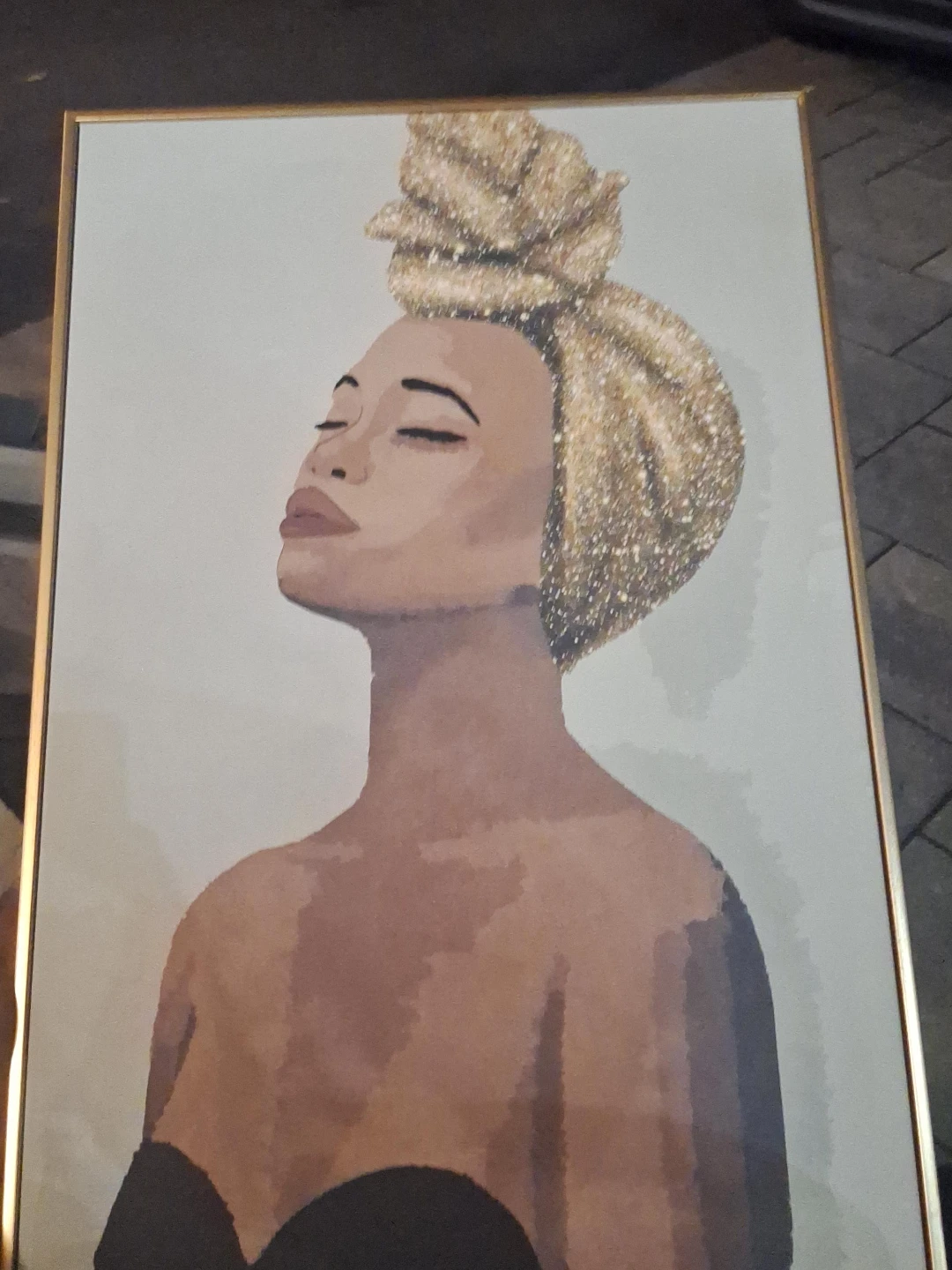 Framed Woman Portrait Wall Art