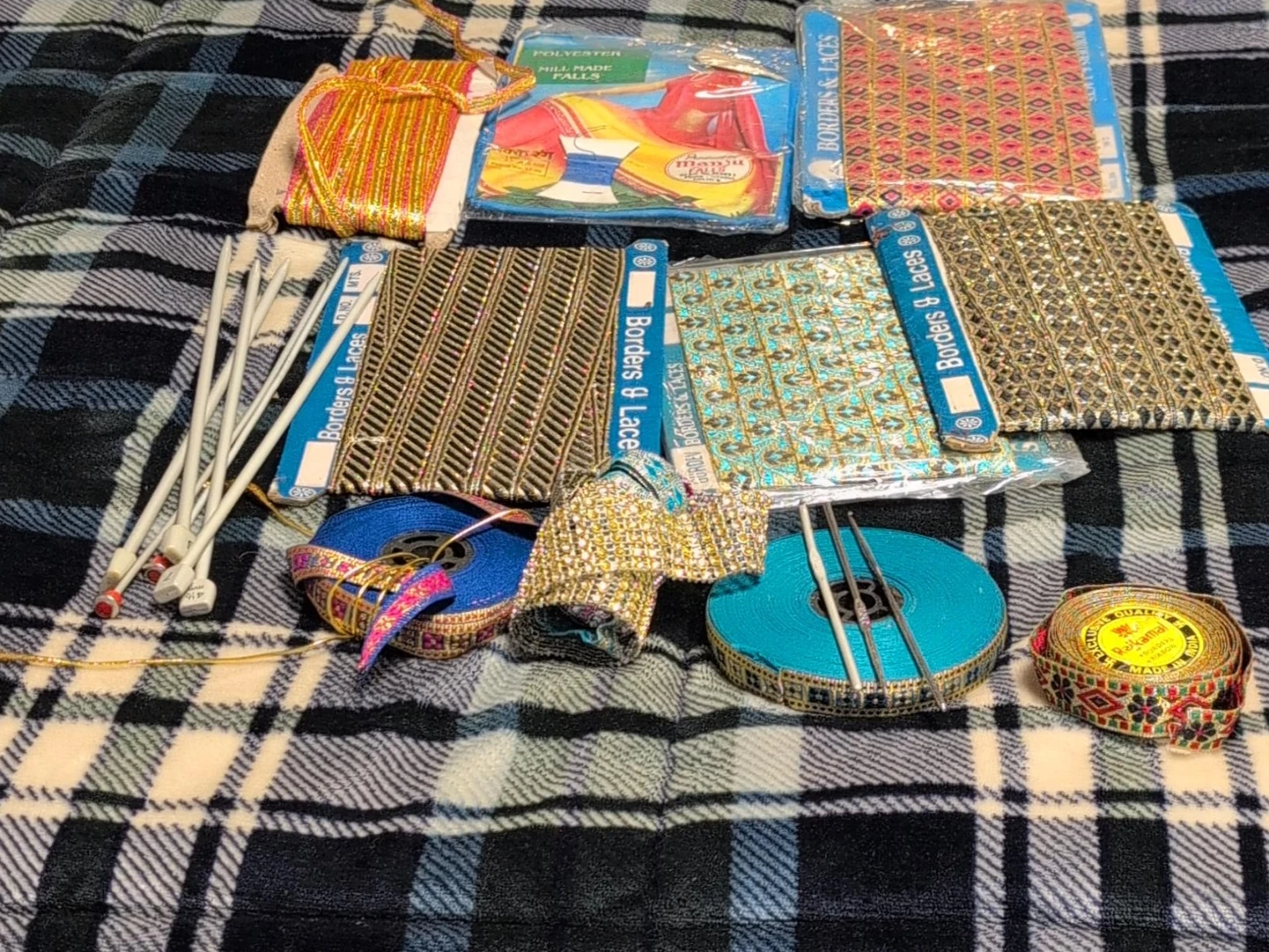 Assorted Sewing Trim and Knitting Accessories Set