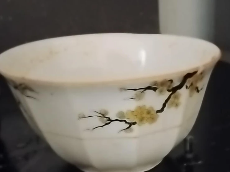 Vintage Floral Porcelain Rice Bowl