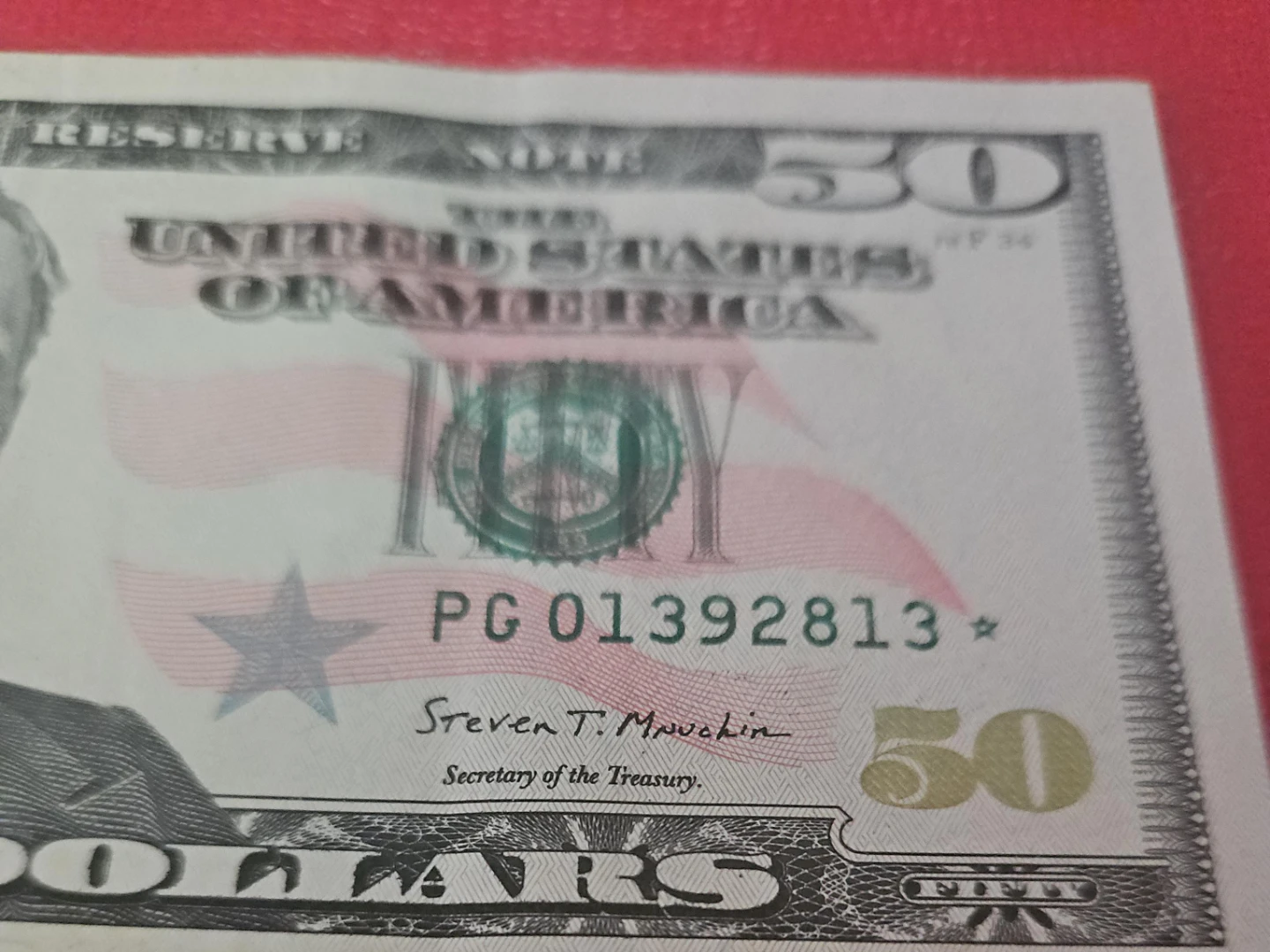 United States Fifty Dollar Bil star l