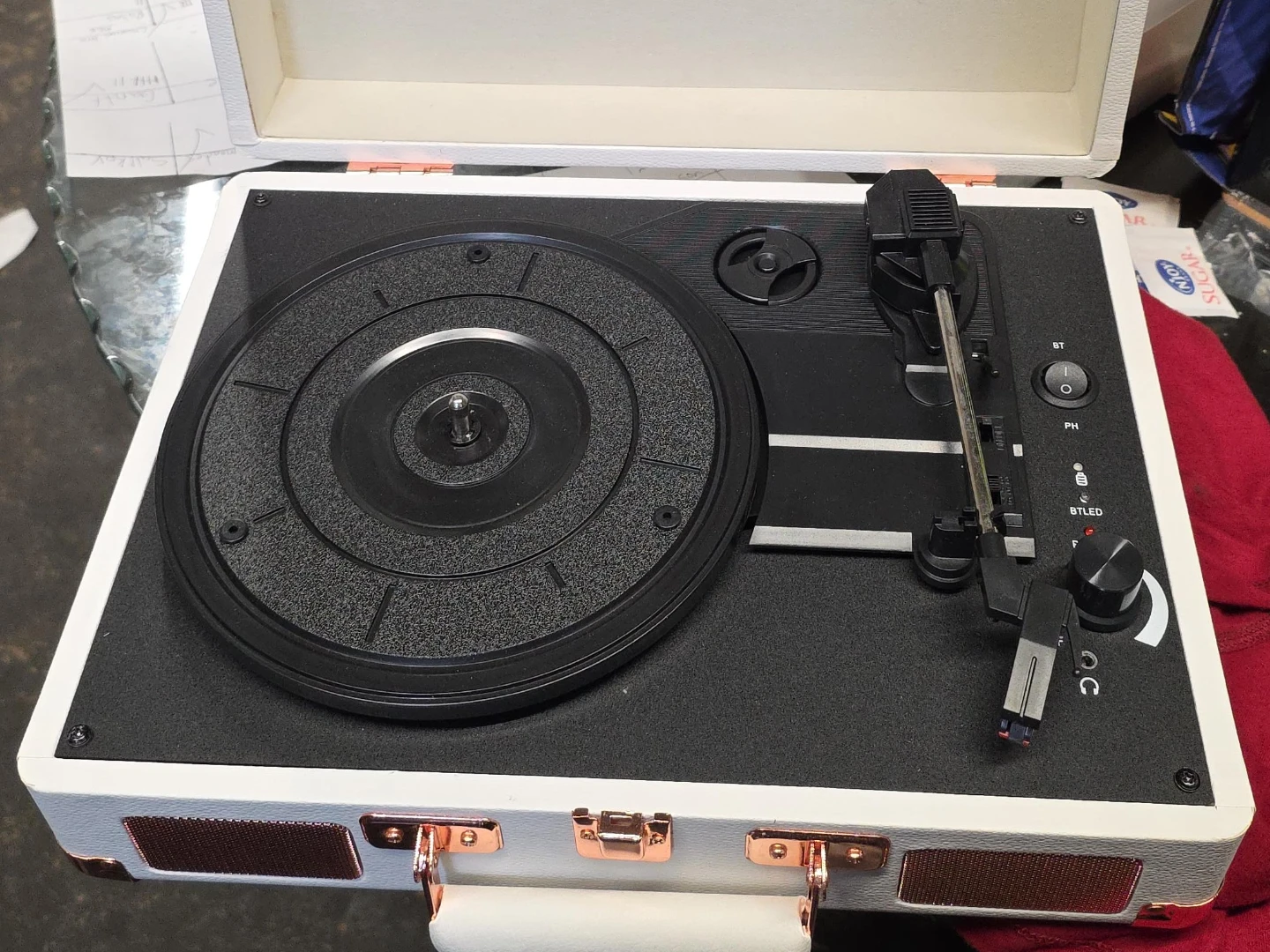 Goldship Portable Suitcase Record Player