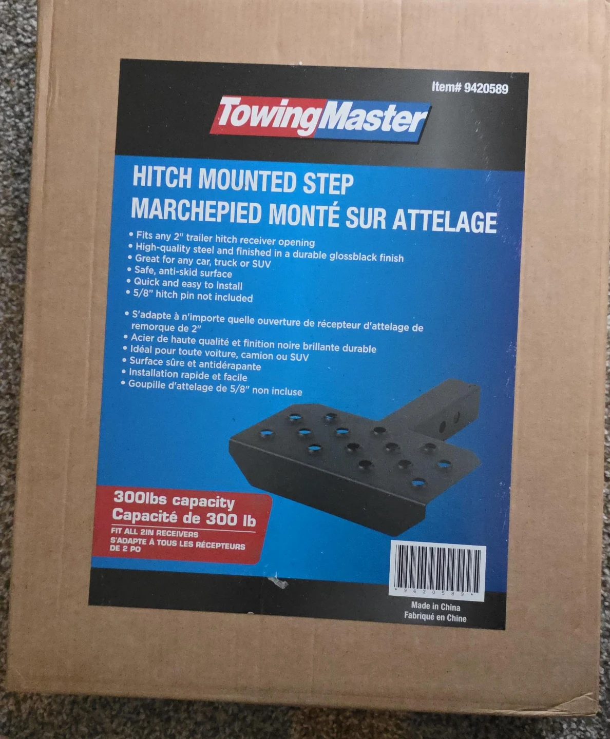 TowingMaster Hitch Mounted Step