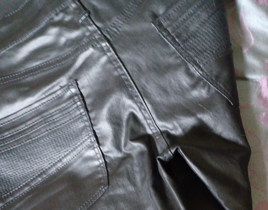 Black Faux Leather Pants