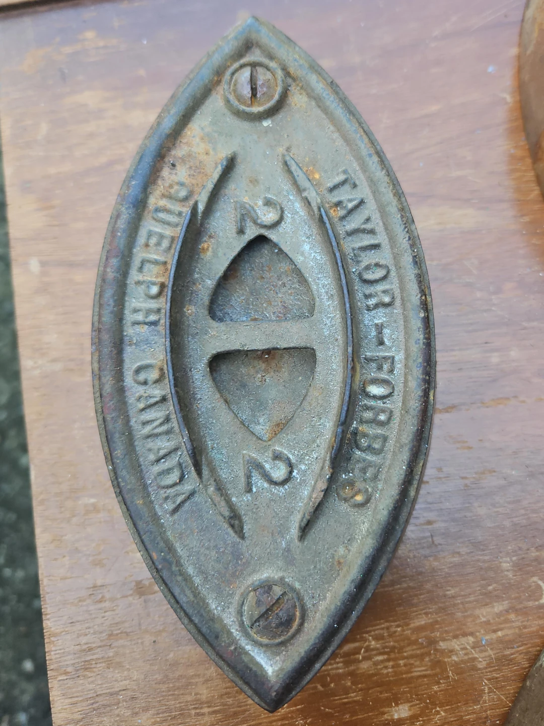 Vintage Taylor-Forbes Cast Iron Sad Iron