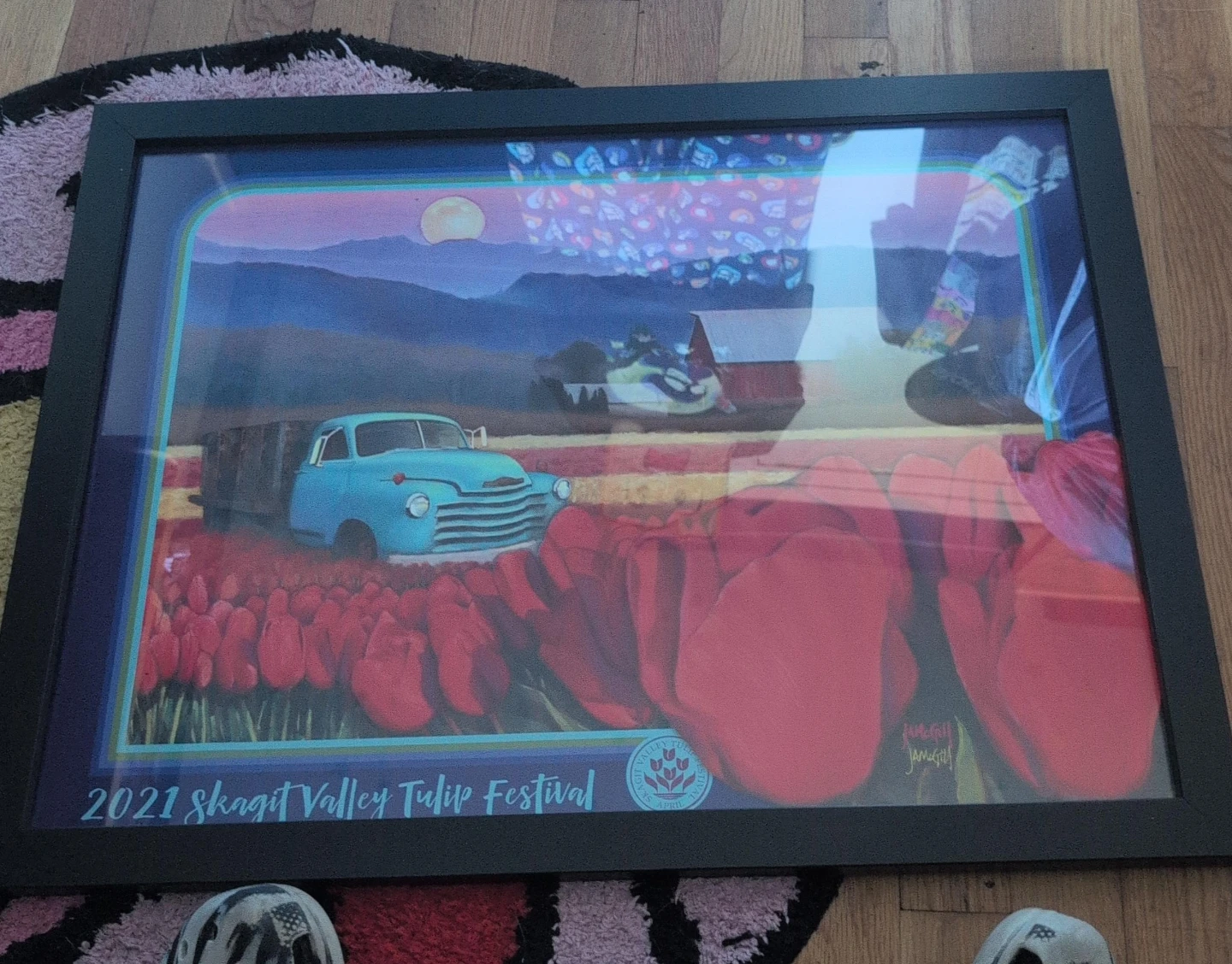 2021 Skagit Valley Tulip Festival Framed Poster