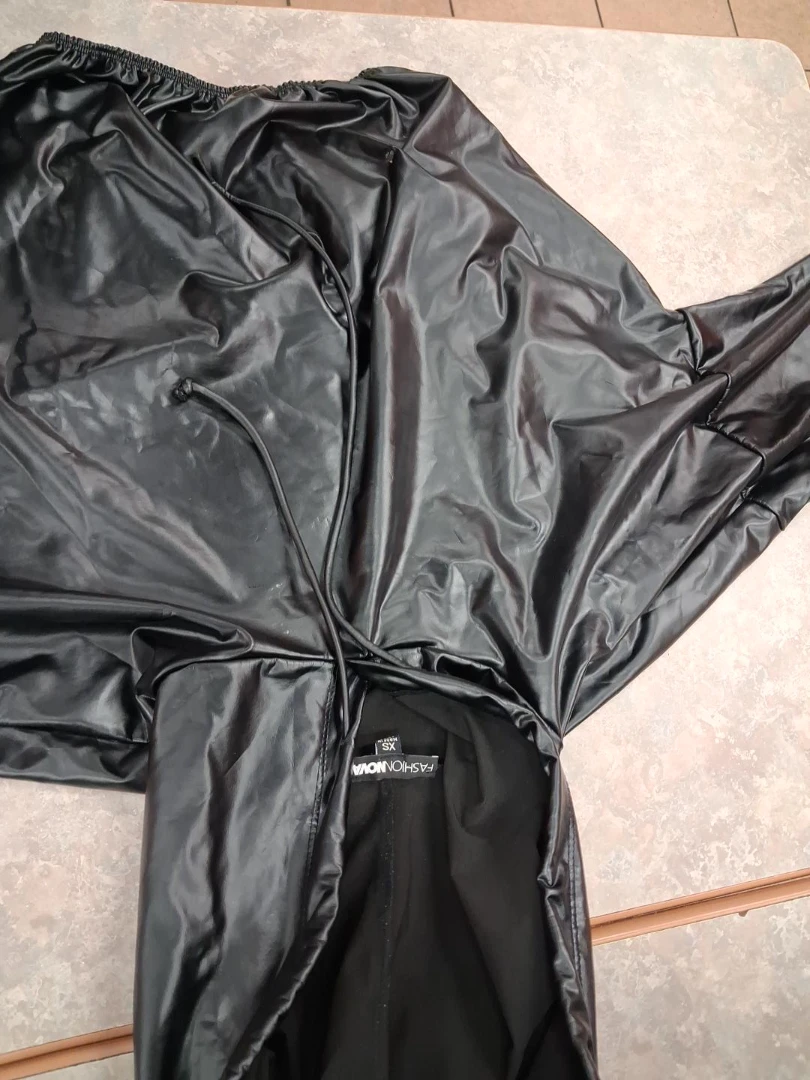 Fashion Nova Black Faux Leather Pants