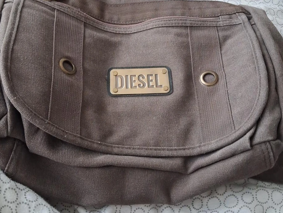 Diesel Canvas Messenger Bag