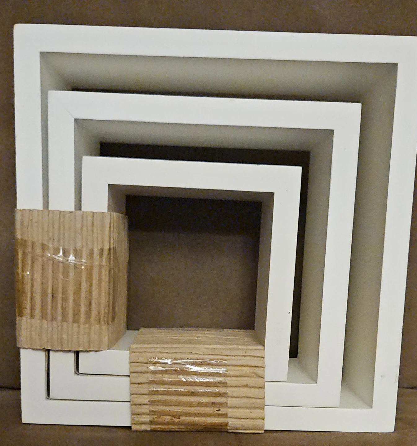 White Square Picture Frames (Set of 3)