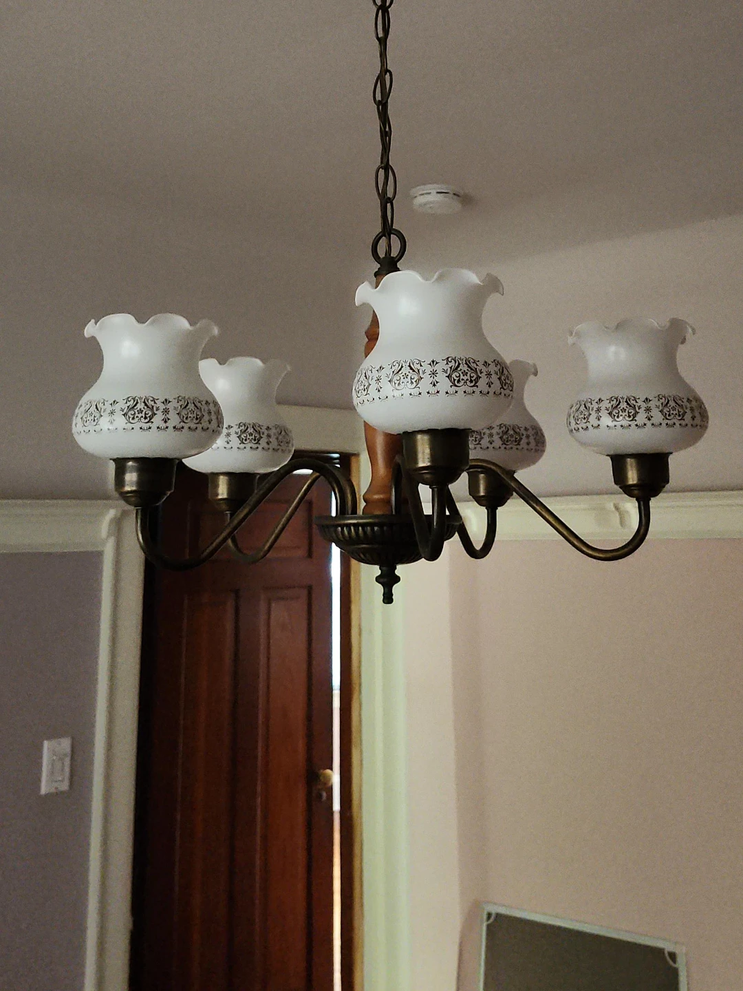Five-light vintage chandelier