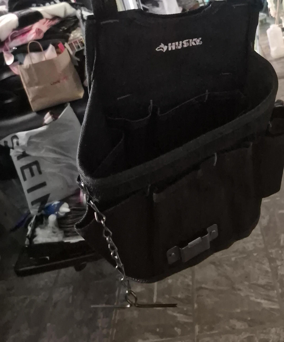 Husky Black Tool Belt Pouch