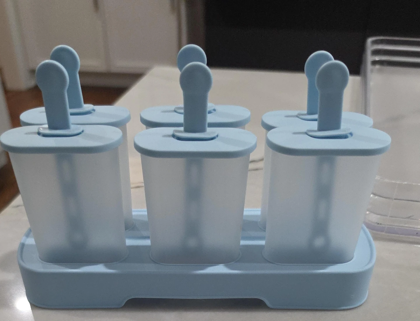Light blue popsicle mold set