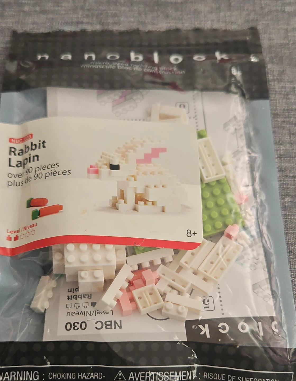 Nanoblock Rabbit Lapin NBC 030