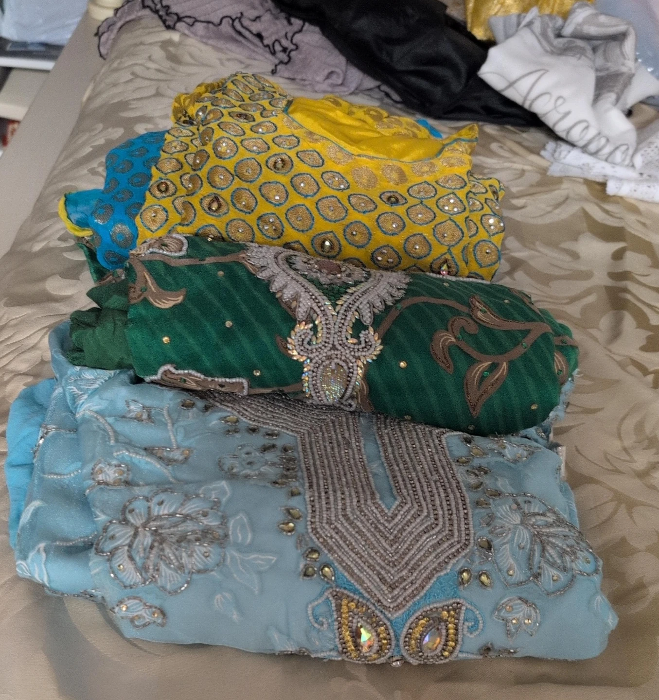 Set of 3 Embroidered Traditional Suits