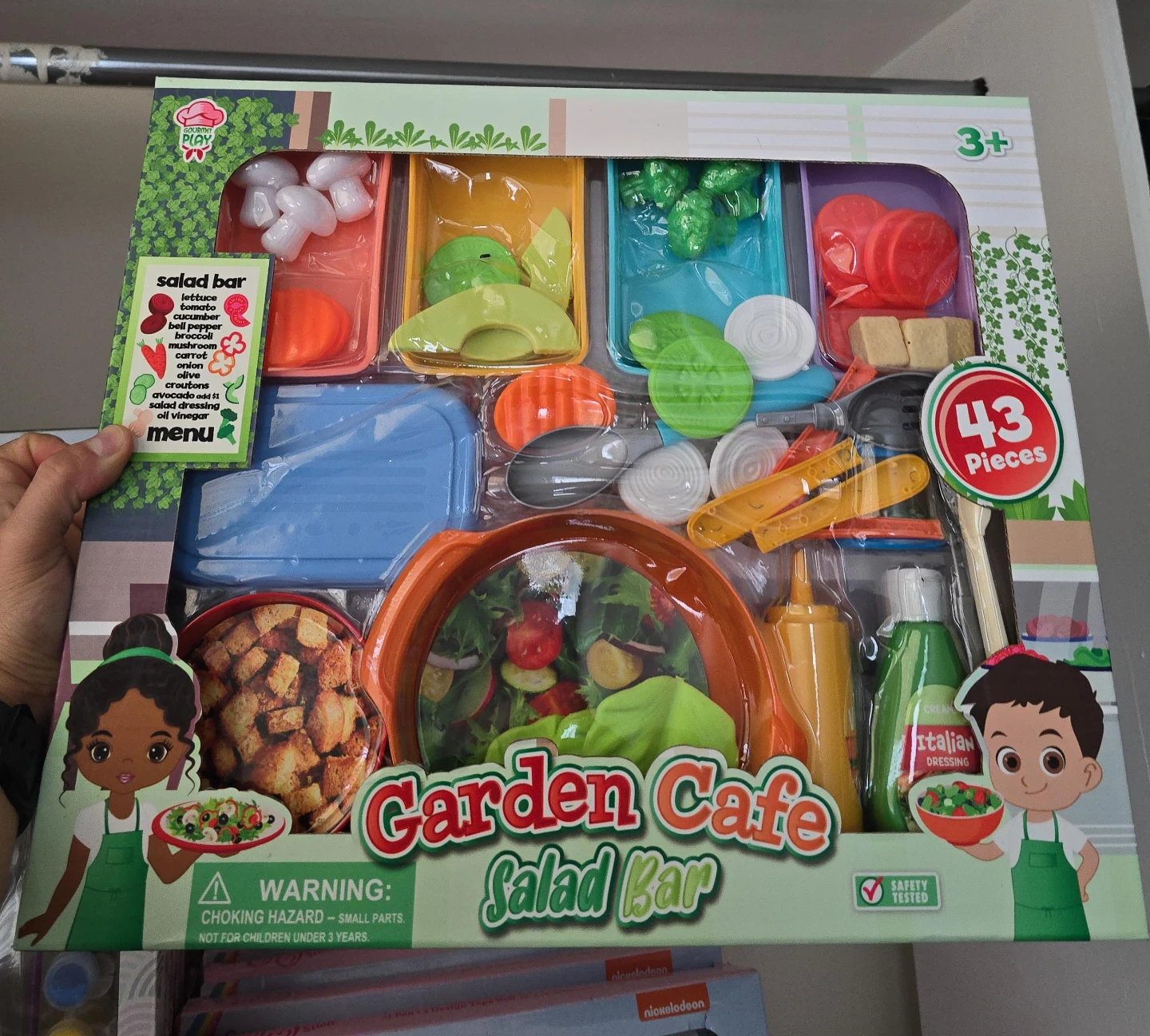 Gourmet Play Garden Cafe Salad Bar Toy Set