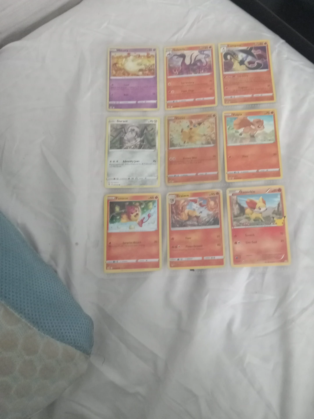 Set of 9 Pokémon Trading Cards