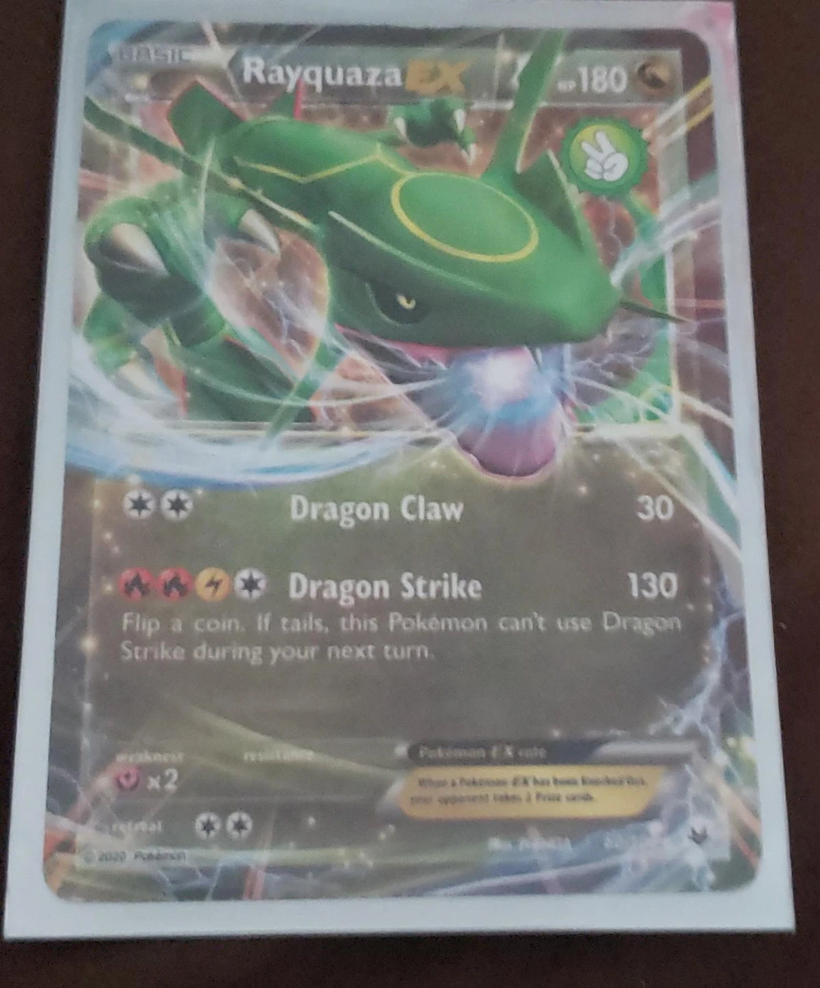 Pokemon Rayquaza EX 180 HP Card