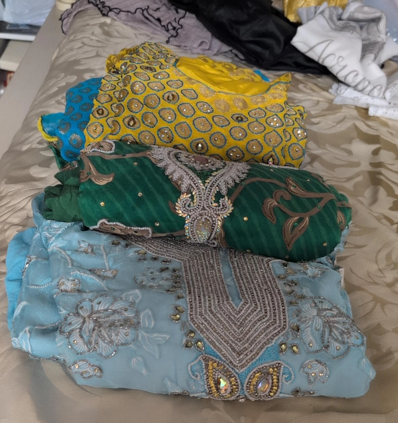 Set of 3 Embroidered Pakistani Suits