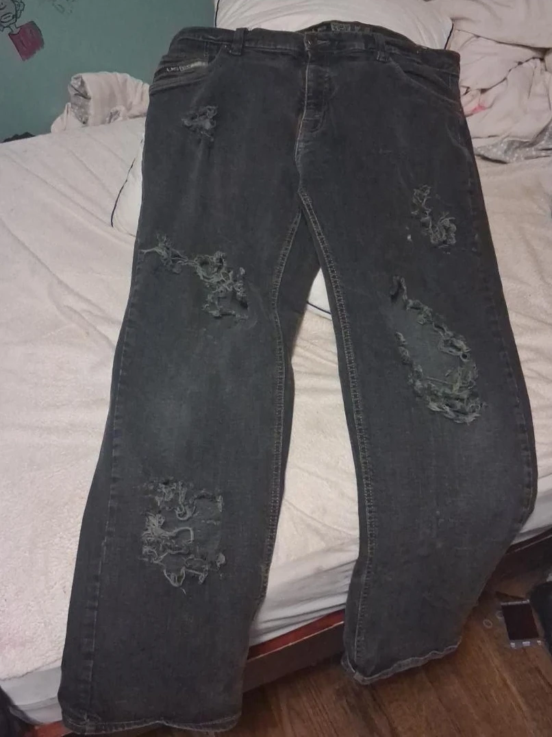 Urban Star Distressed Black Jeans
