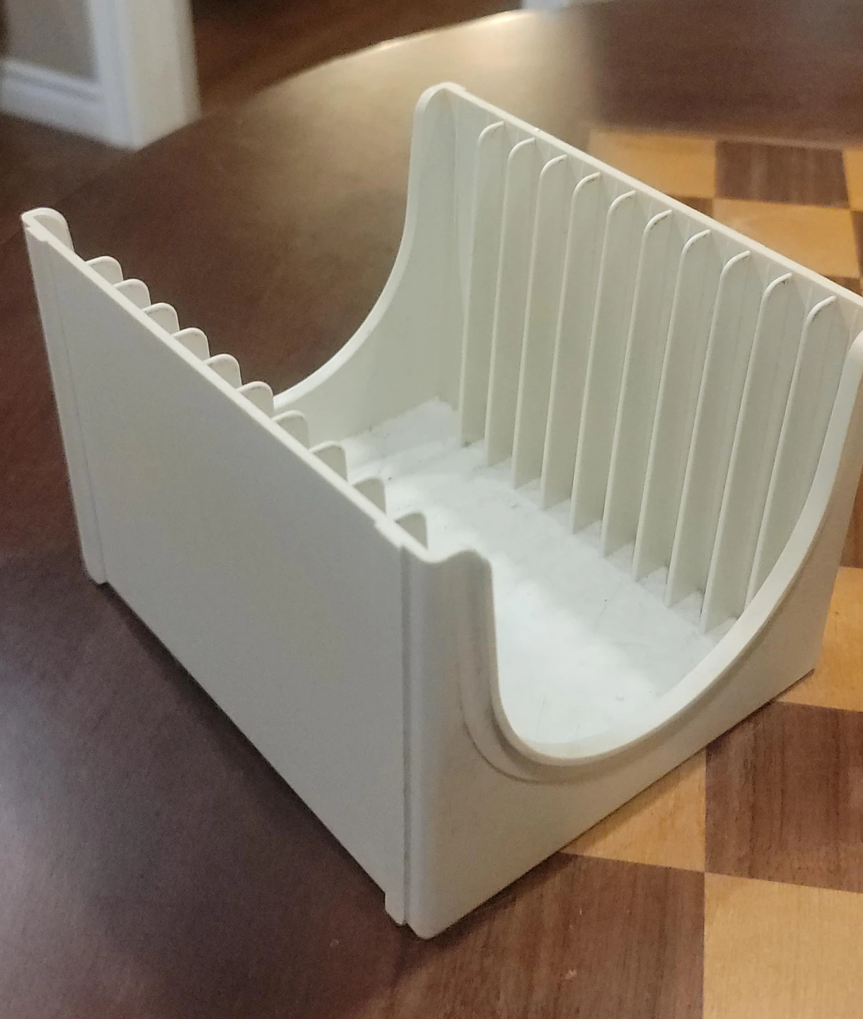 White Plastic CD Media Storage Rack