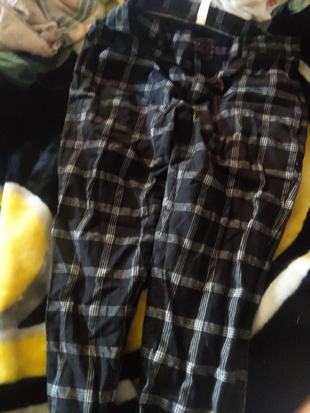 Black and White Plaid Pants
