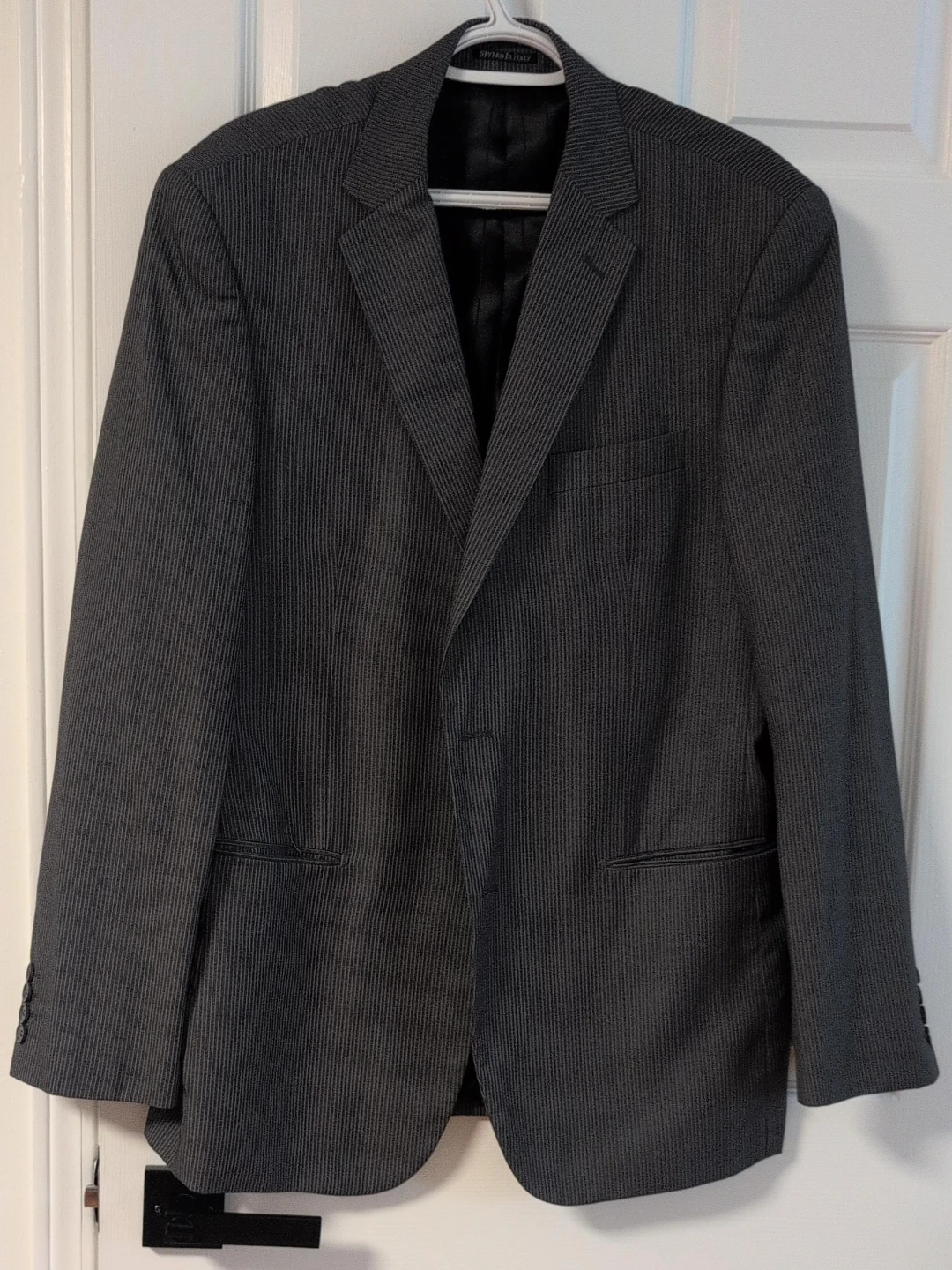Stile in Italy Grey Pinstripe Blazer
